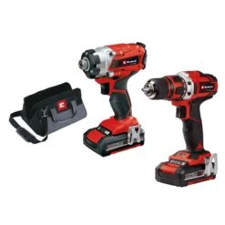 Einhell Ensemble D'une Perceuse De 1/2" Et D'une Clé à Chocs De 1/4" Sans Fil, 18 V