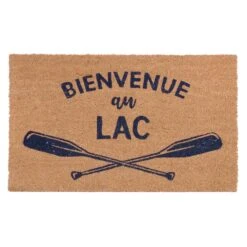 Tapis Coco ''BIENVENUE Au LAC'', 18" X 30"