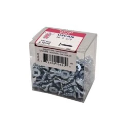 Vis à Bois à Tête Plate Plaquée Zinc, #10 x 1/2" (100 Unités)