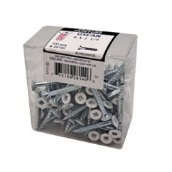 Vis à Bois à Tête Plate De Couleur Blanche, #8 X 1-1/4" (100 Unités)