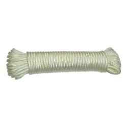 Corde De Nylon Tressée En Losange De 1/8'', Blanche - 48'