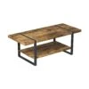 Table Basse De Salon D'aspect Bois Récupéré Avec Métal Noir, 46,5'' X 19,75'' X 16,75'' -GAGNON Quincaillerie a90224a4fa52d3507b9ae5b7897c83953744ea79 66222183 001
