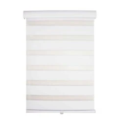 Store Sans Cordon En Polyester Blanc, 22" X 84"