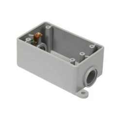 IPEX Boîte à 1 Groupe FSE En PVC Gris Avec Sortie De 1/2'' Ou 3/4'', 2 Sorties