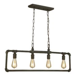 EGLO Luminaire Suspendu Wymer à 4 Lumières