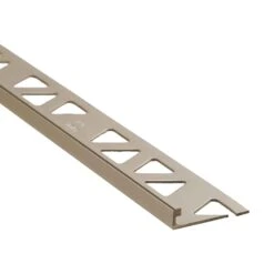 Bordure De Carrelage Plate Titane Satiné, 1/4" X 8'