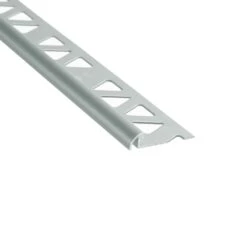 Bordure De Carrelage Ronde Argent Brillant, 1/4" X 8'