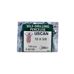 Vis Autoperceuse à Tête Ronde Plaquée Zinc "Tek" Pour Le Métal, #10-16 X 5/8" (100 Unités)