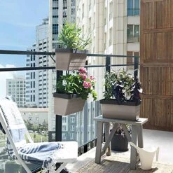 Jardinières Suspendues Botanica, Grège (Ensemble De 2)