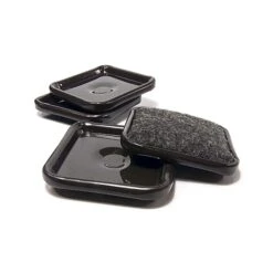 Coupelles Carrées à Base En Feutre Et à Coquille En Métal De 1-7/8'' X 1-7/8'', Paquet De 4 Unités