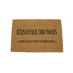 Tapis Coco ''BIENVENUE CHEZ NOUS'', 15,75" X 23,62"