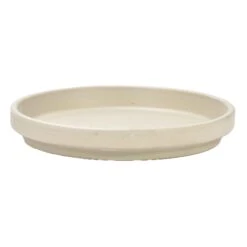 Soucoupe Standard Granit Blanc, 9"