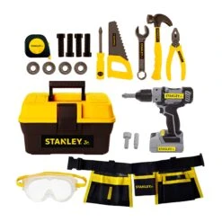 Coffre à Outils Pour Enfant Avec Ensemble D'outils Et Perceuse électrique, 21 Pièces