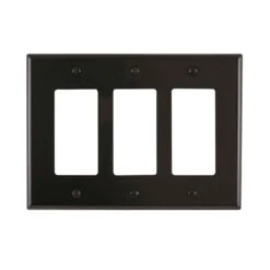 Plaque Murale Triple Decora De Taille Intermédiaire, Noir