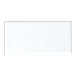 Tuile Murale En Céramique Blanc Lustrée, 3'' X 6''