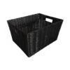 Grand Panier En Textilène Noir, 14" X 11" X 7,5"