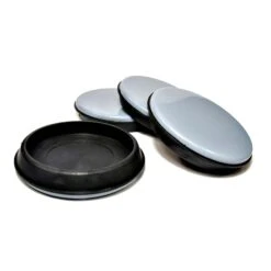 Patins Ultraglissants Ronds Et Gris SUPER SLIDEX De 2-11/16'', Paquet De 4