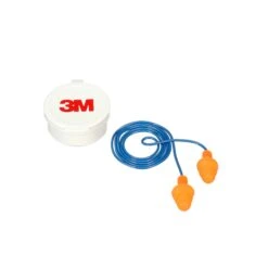 Bouchons D'oreilles Réutilisables De 3M Avec Cordon, 25 DB NRR, Bleu & Orange, 1 Paire Par Paquet