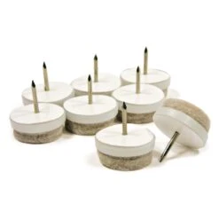 Patins Ronds à Clouer En Feutre Robuste SUPER FELTAC De 15/16'', Paquet De 8 Unités