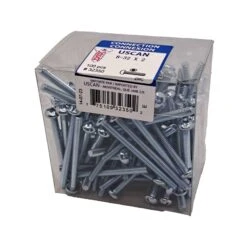 Vis De Mécanique à Tête Ronde Plaquée Zinc, #8-32 x 2" (100 Unités)