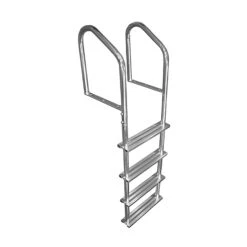 Échelle Polie Et Anodisée Pour Quai, 4 Marches