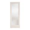 METRIE Porte Française De Style Shaker à 1 Verre Laminé Avec Apprêt Blanc, 28'' X 80''