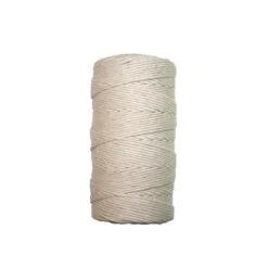 Ficelle De Boucher Torsadée En Coton, Fine Et Blanche - 400'