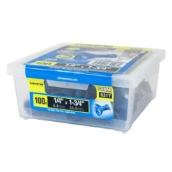 Vis à Béton à Tête Plate CobraTap De 1/4" X 1-3/4", 100 Unités