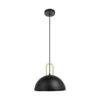 EGLO Calmanera Luminaire Suspendu à 1 Lumière, Noir
