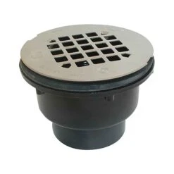 Drain De Douche à Souder Au Solvant Avec Grille En Acier Inoxydable, 2" / 4-1/4''