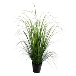Herbe D'oignon Artificielle Traitée Anti-UV En Pot, 59"
