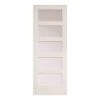 METRIE Porte Française De Style Shaker à 5 Verres Laminés Avec Apprêt Blanc, 32'' X 80'' -GAGNON Quincaillerie c68b5cc9606625c6089863fc543a615fdf0f9771 75251837 001
