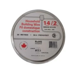 Fil Domestique De Construction NMD90 14/2 En Blanc, 30 M