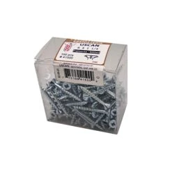 Vis Autofraiseuse à Tête Plate Plaquée Zinc Pour Particule, #6 x 1-1/4" (100 Unités)