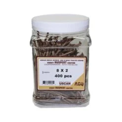 Vis à Bois Traité Brune En Pot, #8 X 2" (en Pot 400 Unités)