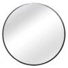 Miroir Rond Avec Cadre En Aluminium De 23,6", Noir