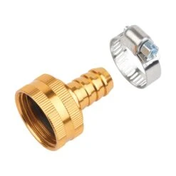 Coupleur De Réparation Femelle De Tuyau En Métal, Avec Collier En Acier Inoxydable