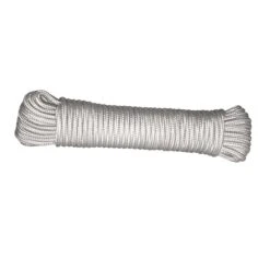 Corde Polypropylène Tressée En Losange De 7/32'', Blanche - 100'