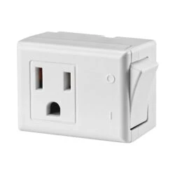 Interrupteur Enfichable à Malt De 15 A Avec Interrupteur Marche / Arrêt, Blanc