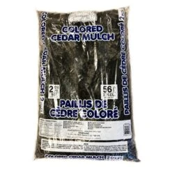 Paillis Noir Fait à 100 % De Cèdre, 56,6 L (2 Pi³)