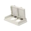 IPEX Couvercle Horizontal De Réceptacle Pour Boîte à 1 Groupe Avec Prise Double En PVC RWDRE15/10, Blanc