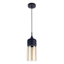 Luminaire Suspendu Beldi à 1 Lumière De La Collection Popoli, Noir
