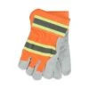 Gants De Travail Polyvalents En Cuir à Haute Visibilité, Grand / T-grand