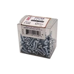 Vis à Particule à Tête Ronde Plaquée Zinc, #8 X 9/16" (100 Unités)