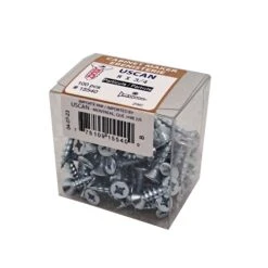 Vis à Particule à Tête Plate Plaquée Zinc, #8 X 3/4" (100 Unités)