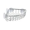 Étagère D’angle Avec Ventouses Pour Douche, Chrome