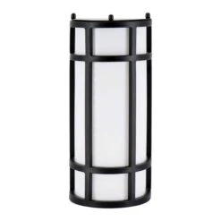 Luminaire Mural D'extérieur Noir Avec DEL De La Collection Wilson, 6" X 12"