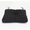 Coussin D'assise Noir, 17 X 18 X 4.5"