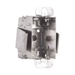 Boîte électrique Rectangulaire Regroupable Pour (1) Dispositif Avec Supports En ''U'', 2,5'' De Profondeur (12,5 po3)