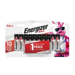 Pile AA Energizer Max, 16 Unités